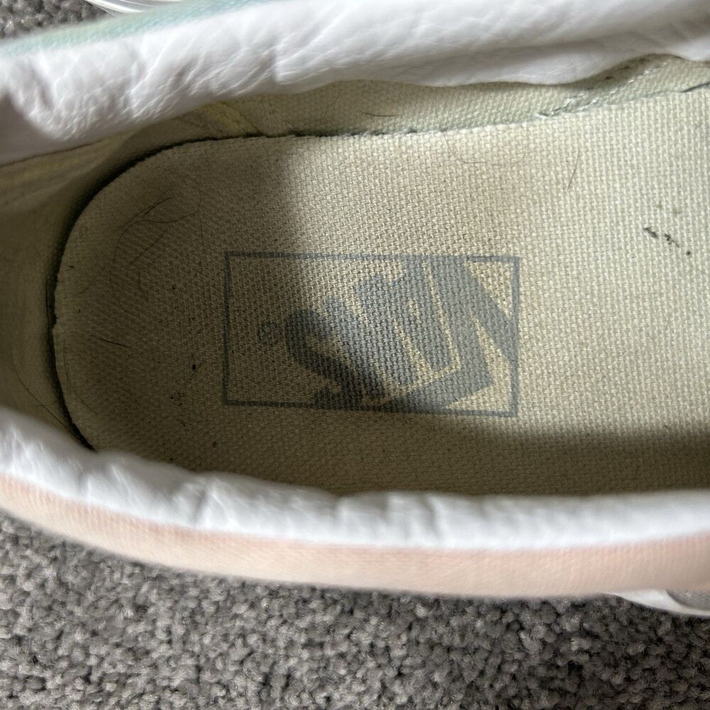 Vans Classic Slip On Women’s Size 8.5 Color Block Pastel Platform Shoes Used - Picture 10 of 11